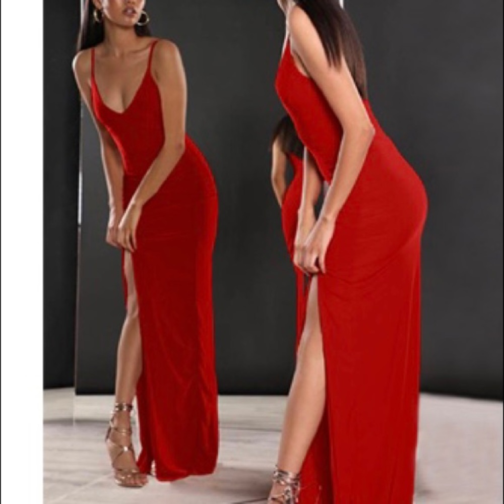 cute and flattering red dress